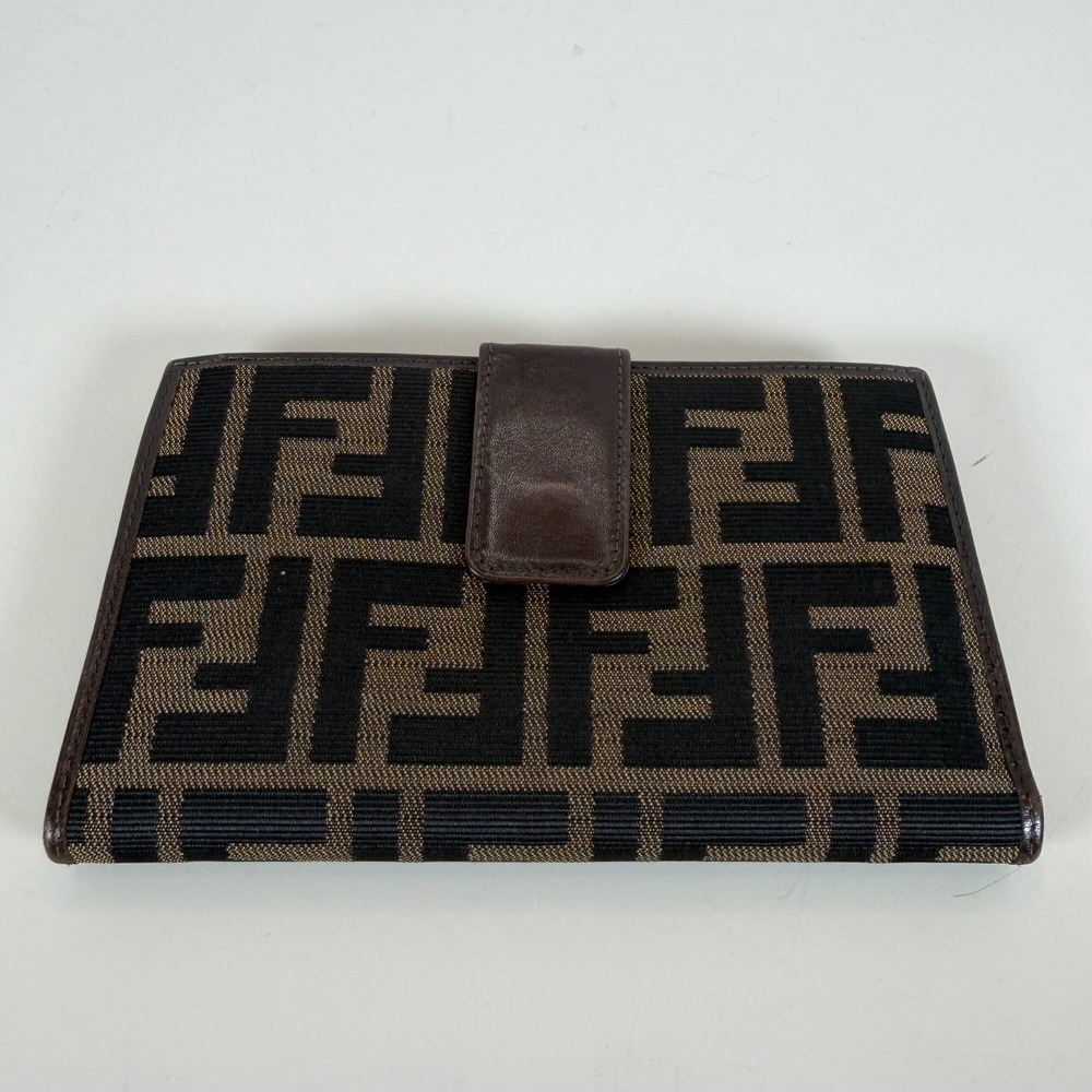 Fendi Zucca Canvas & Leather Bi-Fold Wallet